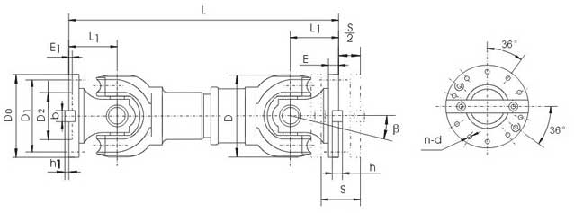 SWP-G型有伸縮超短型萬向聯軸器